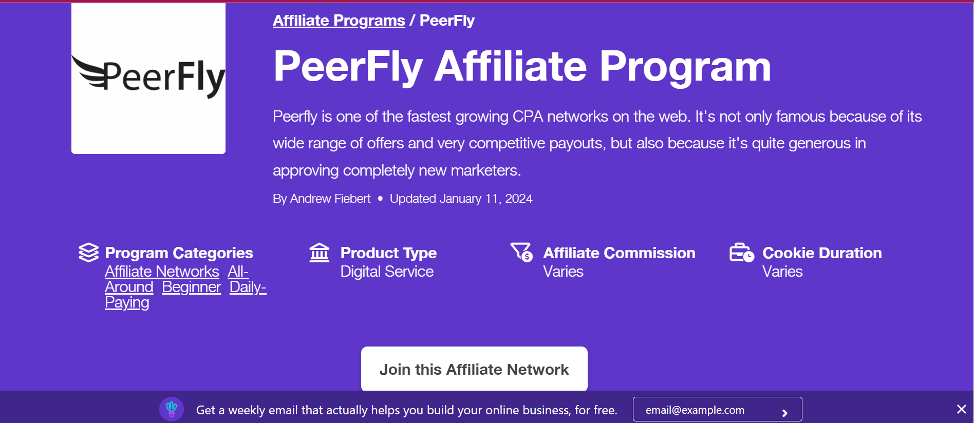 peerfly affiliate