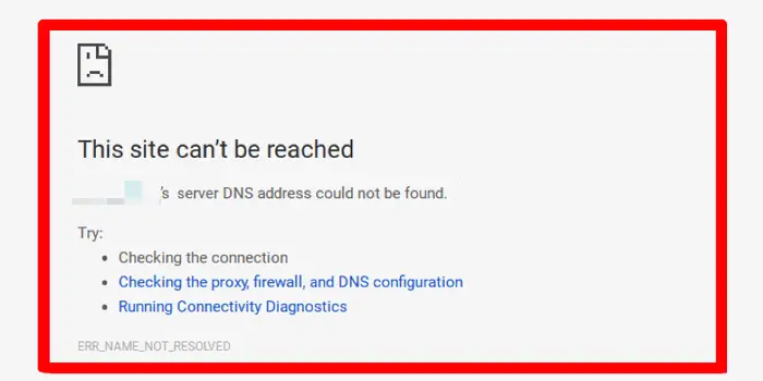 dns error